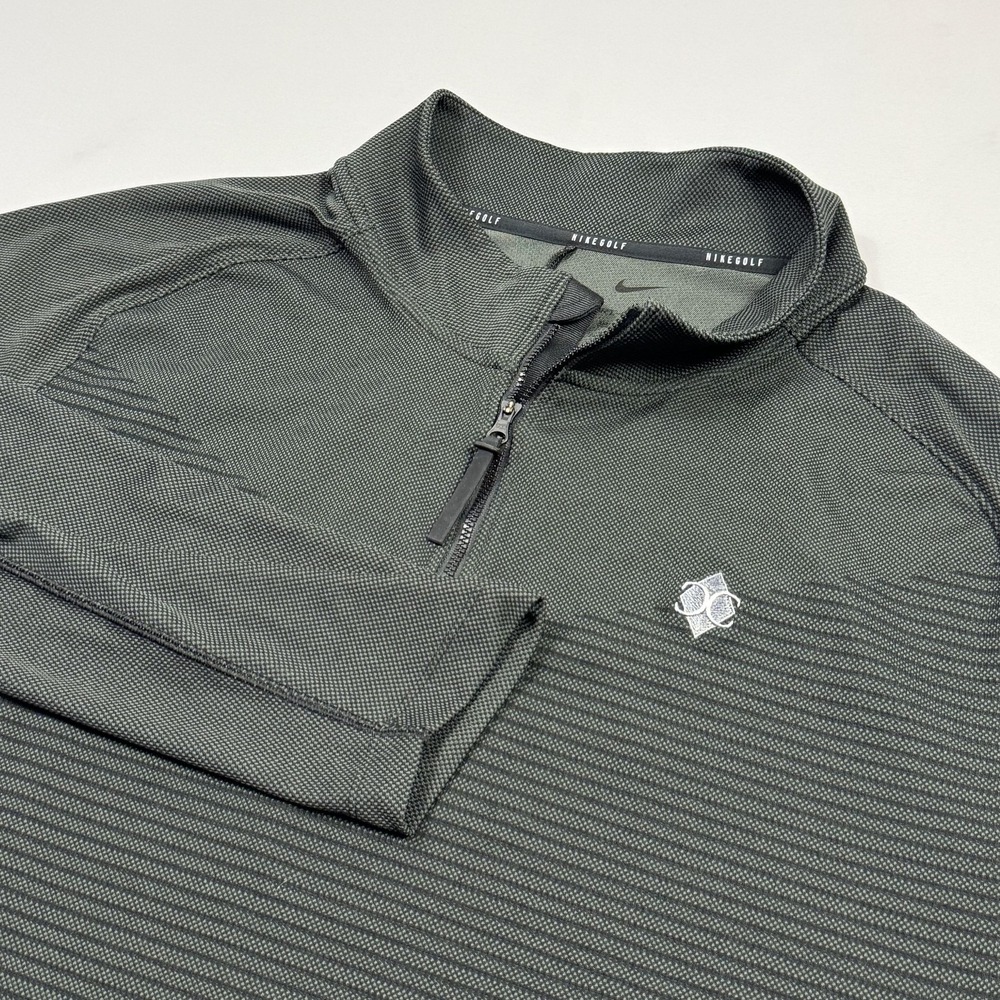 Nike Golf Shirt Mens XL Gray Dri-FIT ADV Quarter Zip Pullover Lightweight‎